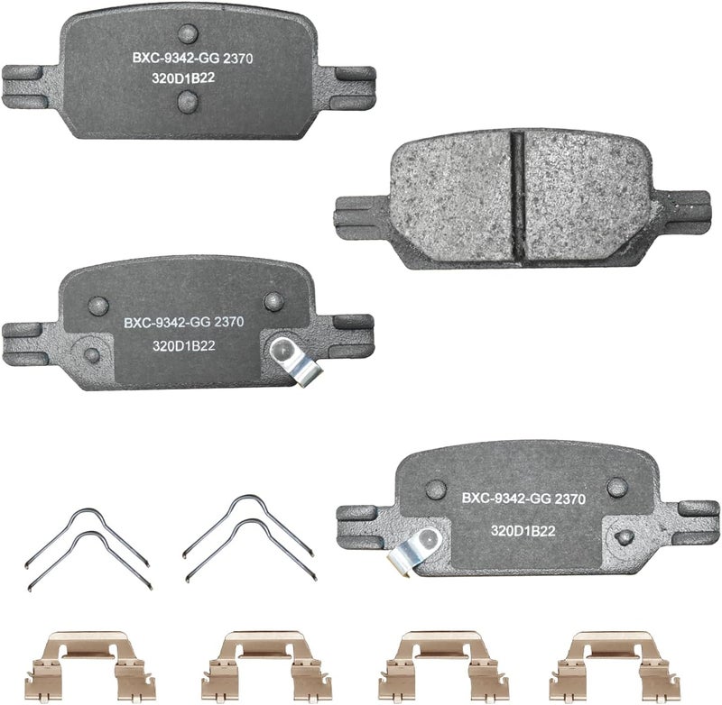Bendix Premium SBC2370 Ceramic Rear Brake Pads for Chevrolet Colorado 2022-2021, GMC Canyon 2022-2021 - Image 1